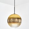 Koyoto hanging light, globe light, pendant light gold, clear, 1-light source