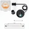 Koyoto hanging light, globe light, pendant light Amber, clear, 1-light source