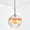 Koyoto hanging light, globe light, pendant light Amber, clear, 1-light source