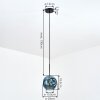 Ripoll hanging light, globe light, pendant light blue, 1-light source