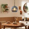Koyoto hanging light, globe light, pendant light blue, 1-light source