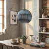 Koyoto hanging light, globe light, pendant light blue, 1-light source