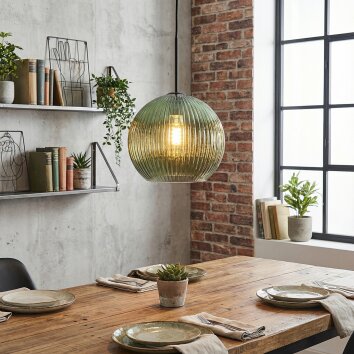 Koyoto hanging light, globe light, pendant light green, 1-light source