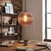 Koyoto hanging light, globe light, pendant light coppery, 1-light source