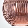 Koyoto hanging light, globe light, pendant light coppery, 1-light source
