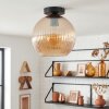 Koyoto ceiling light, globe light 25 cm Amber, 1-light source