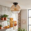 Koyoto ceiling light, globe light 25 cm Amber, clear, 1-light source