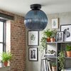 Koyoto ceiling light, globe light 25 cm blue, 1-light source