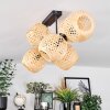 Basto ceiling light, globe light Ecru, 8-light sources