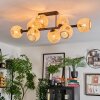 Basto ceiling light, globe light Ecru, 8-light sources
