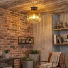 Ripoll ceiling light, globe light gold, clear, 1-light source