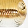 Ripoll ceiling light, globe light gold, clear, 1-light source