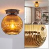 Ripoll ceiling light, globe light gold, 1-light source