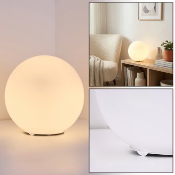 Cochuna globe light, table lamp white, 1-light source