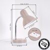 Gamor desk lamp, table lamp sand-coloured, 1-light source