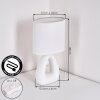 Garin table lamp white, 1-light source