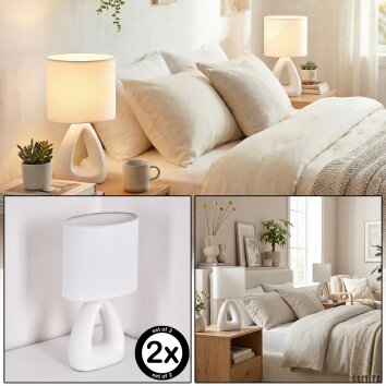 Garin table lamp white, 1-light source