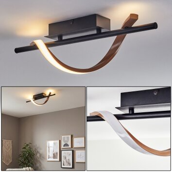 Solir ceiling light LED black, 1-light source