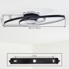 Lunik ceiling light LED black, 1-light source
