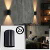 Fonir Up & Down Light, wall light black, 1-light source