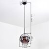 Ripoll hanging light, globe light, pendant light Smoke-coloured, 1-light source