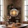 Ripoll hanging light, globe light, pendant light Amber, clear, 1-light source