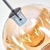 Ripoll hanging light, globe light, pendant light Amber, clear, 1-light source