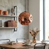 Ripoll hanging light, globe light, pendant light coppery, 1-light source