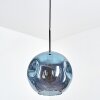 Ripoll hanging light, globe light, pendant light blue, 1-light source