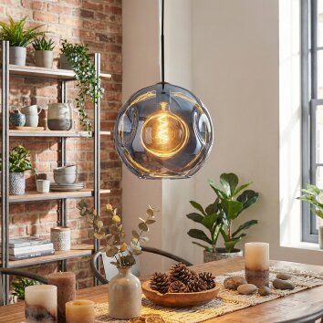 Ripoll hanging light, globe light, pendant light blue, 1-light source