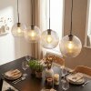 Koyoto hanging light, globe light, pendant light clear, 4-light sources