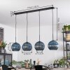 Koyoto hanging light, globe light, pendant light blue, 4-light sources