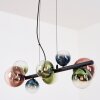 Chehalis hanging light, globe light, pendant light blue, green, clear, coppery, 8-light sources