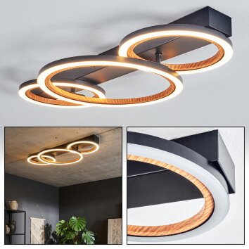 Macos ceiling light LED black, 1-light source