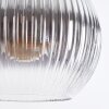 Koyoto hanging light, globe light, pendant light clear, Smoke-coloured, 4-light sources