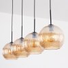 Koyoto hanging light, globe light, pendant light Amber, 4-light sources