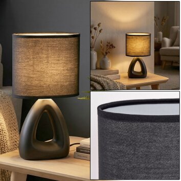 Garin table lamp black, 1-light source