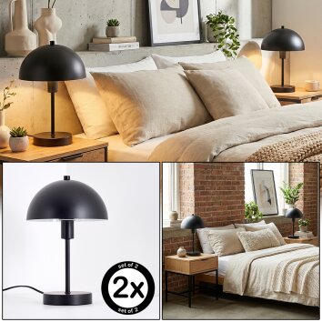 Veltri table lamp black, 1-light source