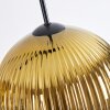 Koyoto hanging light, globe light, pendant light gold, clear, 4-light sources
