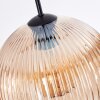 Koyoto hanging light, globe light, pendant light Amber, clear, Smoke-coloured, 4-light sources