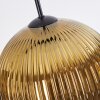 Koyoto hanging light, globe light, pendant light gold, 4-light sources
