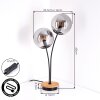 Jomin globe light, table lamp Ecru, black, 2-light sources