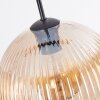 Koyoto hanging light, globe light, pendant light Amber, clear, 4-light sources
