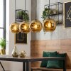 Ripoll hanging light, globe light, pendant light gold, 4-light sources