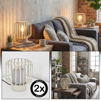 Molan table lamp sand-coloured, 1-light source