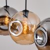 Ripoll hanging light, globe light, pendant light Amber, Smoke-coloured, 4-light sources