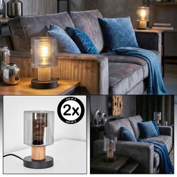 Mador table lamp Ecru, black, 1-light source