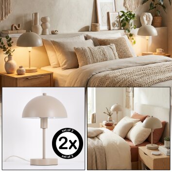 Veltri table lamp sand-coloured, 1-light source