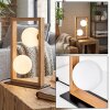 Zanin globe light, table lamp Ecru, black, 2-light sources