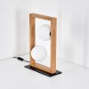 Zanin globe light, table lamp Ecru, black, 2-light sources